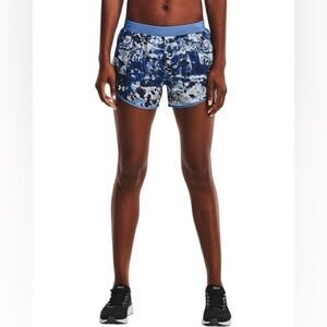 Under Armour Womens Fly by 2.0 Printed Running Shorts, River